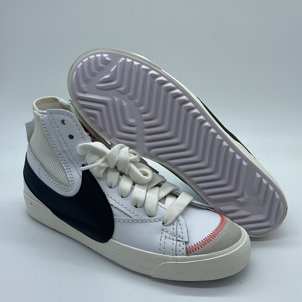 Nike Blazer Mid '77 Jumbo White Black Sail DD3111-100 Men's Orange/Black/White - Picture 2 of 6